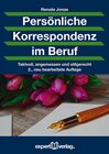 Buchcover Persönliche Korrespondenz im Beruf