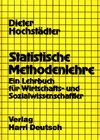 Buchcover Statistische Methodenlehre