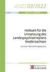 Buchcover Halbzeit für die Umsetzung des Landespsychiatrieplans Niedersachsen