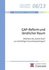 Buchcover GAP-Reform und ländlicher Raum