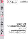 Buchcover Organ-und Gewebetransplantation
