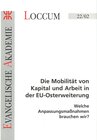 Buchcover Die Mobilität von Kapital und Arbeit in der EU-Osterweiterung