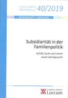 Buchcover Subsidiarität in der Familienpolitik