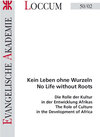 Buchcover Kein Leben ohne Wurzeln - No Life without Roots