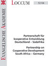 Buchcover Partnerschaft für kooperative Entwicklung Deutschland-Südafrika