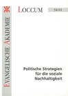 Buchcover Politische Strategien für die soziale Nachhaltigkeit