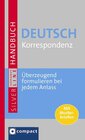 Buchcover Handbuch Deutsch Korrespondenz