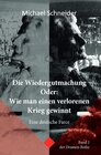 Buchcover Dramenreihe / Die Wiedergutmachung Oder: Wie man einen verlorenen Krieg gewinnt