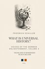 Buchcover Voices of the German Enlightenment / What Is Universal History?