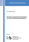Buchcover Akustische isogeometrische Analysen mit der Boundary-Elemente-Methode