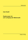Buchcover Ergänzungen (b) zum Lehrgang der Mathematik