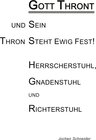 Buchcover Gott thront und Sein Thron steht ewig fest