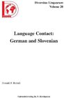 Buchcover Language Contact: German and Slovenian
