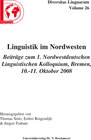Buchcover Linguistik im Nordwesten.