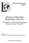 Buchcover Advances in Kartvelian Morphology and Syntax