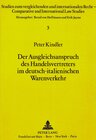 Buchcover Der Ausgleichsanspruch des Handelsvertreters im deutsch-italienischen Warenverkehr
