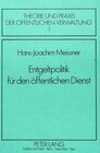 Buchcover Entgeltpolitik für den öffentlichen Dienst