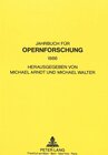 Buchcover Jahrbuch für Opernforschung