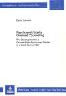 Buchcover Psychoanalytically Oriented Counseling