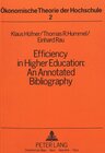 Buchcover Efficiency in Higher Education: An Annotated Bibliography