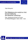 Buchcover Die Hilfeleistung der westlichen Welt bei der Endlösung der deutschen Judenfrage