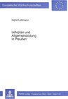Buchcover Lehrplan und Allgemeinbildung in Preussen