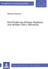 Buchcover Emil Pindter als offiziöser Redakteur und «Kritiker» Otto v. Bismarcks