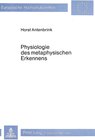 Buchcover Physiologie des metaphysischen Erkennens