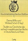 Buchcover Studien zur Geschichte des sächsisch-magdeburgischen Rechts in Deutschland und Polen