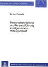Buchcover Personalbeurteilung und Personalführung im allgemeinen Vollzugsdienst