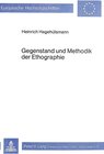 Buchcover Gegenstand und Methodik der Ethographie