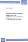 Buchcover Qualität und Automobile