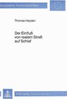 Buchcover Der Einfluss von realem Stress auf Schlaf
