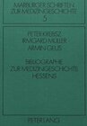 Buchcover Bibliographie zur Medizingeschichte Hessens