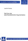 Buchcover Die Form der psychoanalytischen Argumentation