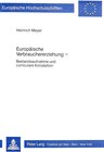 Buchcover Europäische Verbrauchererziehung