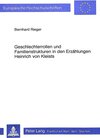 Buchcover Geschlechterrollen und Familienstrukturen in den Erzählungen Heinrich von Kleists