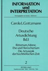 Buchcover Deutsche Artusdichtung