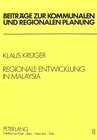 Buchcover Regionale Entwicklung in Malaysia