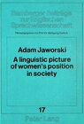 Buchcover A linguistic picture of women's position in society