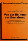 Buchcover Von der Reihung zur Gestaltung