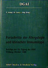 Buchcover Fortschritte der Allergologie und klinischen Immunologie