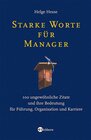 Buchcover Starke Worte für Manager