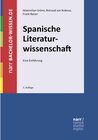 Buchcover Spanische Literaturwissenschaft / bachelor-wissen