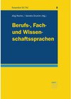 Buchcover Berufs-, Fach- und Wissenschaftssprachen / Kompendium DaF/DaZ Bd.8