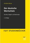 Buchcover Der deutsche Wortschatz / narr studienbücher