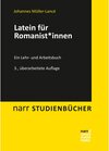Buchcover Latein für Romanist*innen / narr STUDIENBÜCHER
