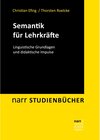 Buchcover Semantik für Lehrkräfte / narr STUDIENBÜCHER
