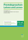 Buchcover FLuL - Fremdsprachen Lehren und Lernen, 51, 1