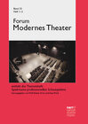 Buchcover Forum Modernes Theater, 33, 1-2